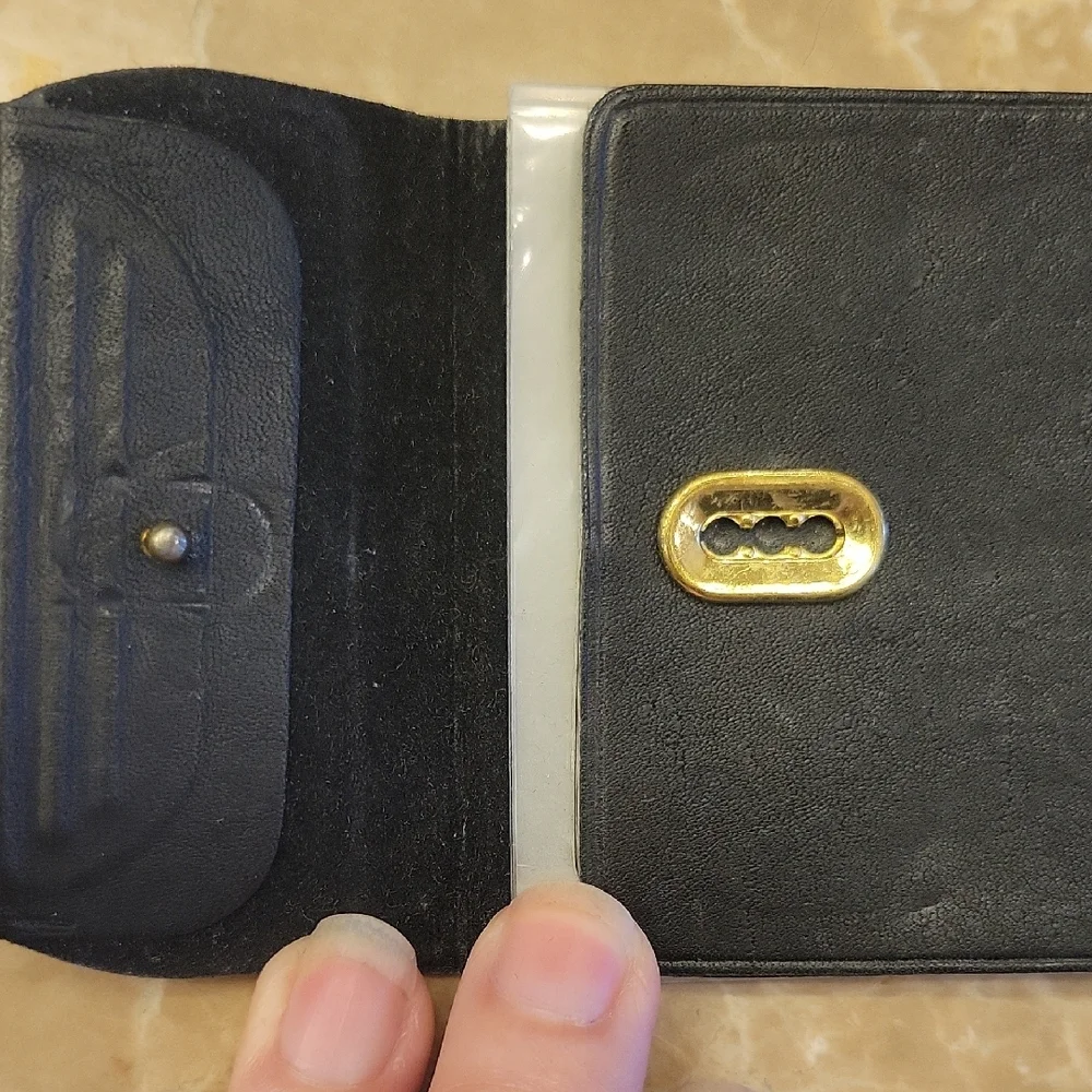 Black Leather I D. Wallet